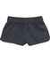 Image #1 - Carhartt Toddler Girls' Chambray Medium Wash Shorts, Medium Wash, hi-res