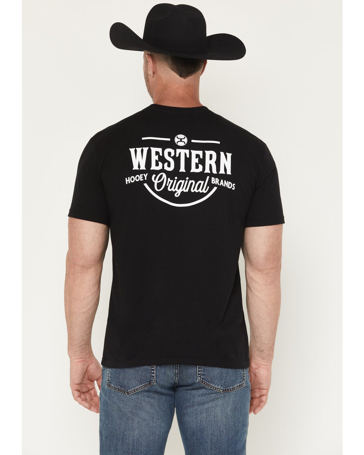 Hooey Men's Western OG Short Sleeve Graphic T-Shirt, Black, hi-res