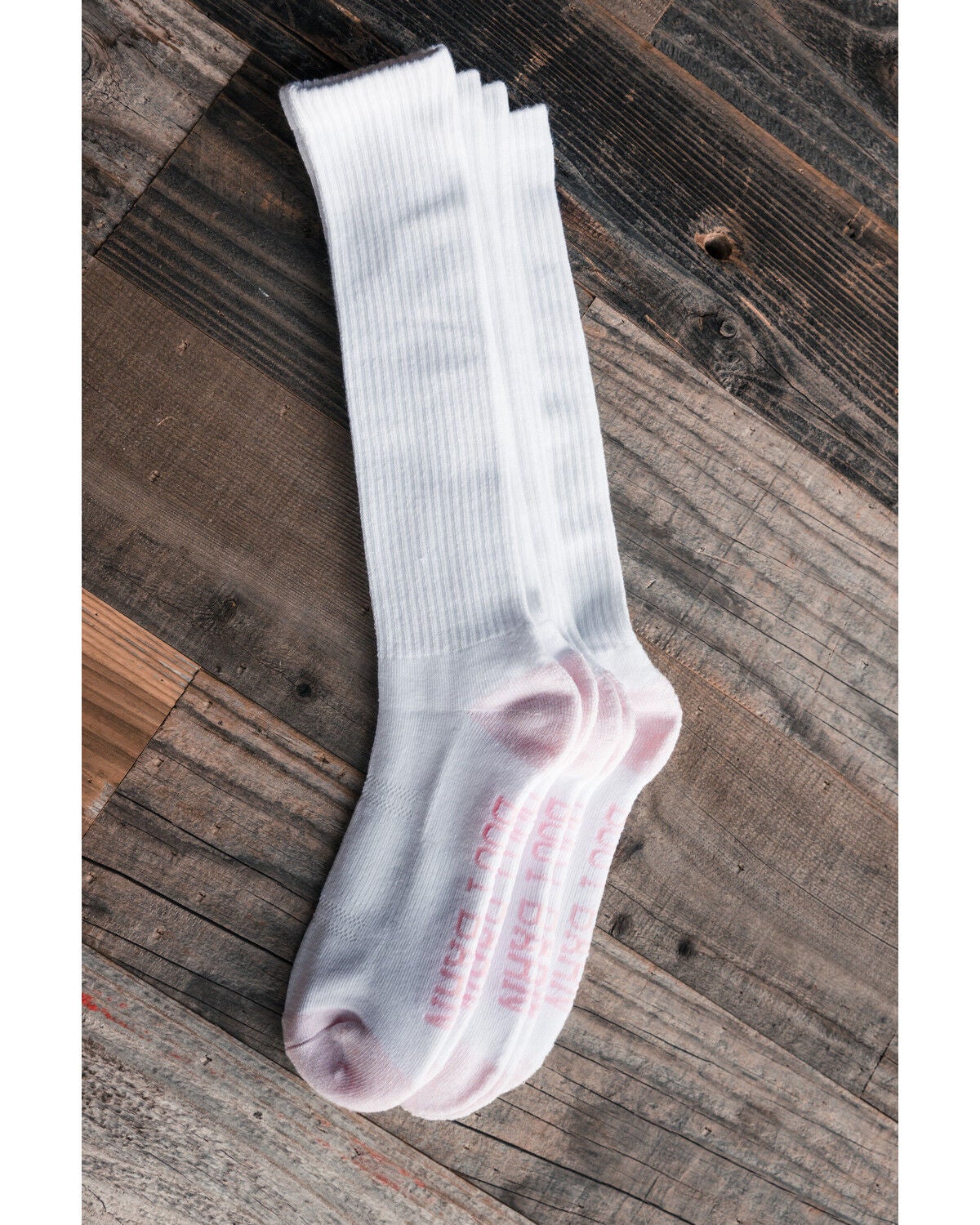 Boot Barn Women's Basic Over The Calf Socks - 3 Pack, White, hi-res