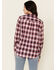 Flag & Anthem Women's Red Kenne Plaid Long Sleeve Button-Down Western Core Shirt , Red, hi-res