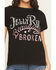 Image #3 - People of Leisure Women's Jelly Roll Beautifully Broken Short Sleeve Graphic Tee, Black, hi-res