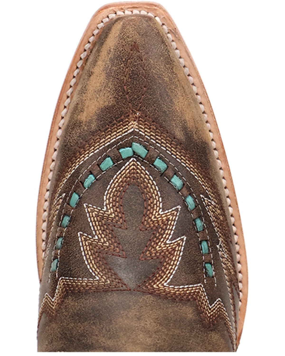 Image #6 - Dan Post Women's Mesa Western Boots - Snip Toe, Honey, hi-res