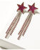 Image #1 - Idyllwind Women's Dangle Star Piedmont Earrings, Fuchsia, hi-res