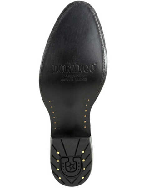 Image #7 - Durango Men's Black Full-Quill Ostrich Western Boots - Round Toe, Black, hi-res