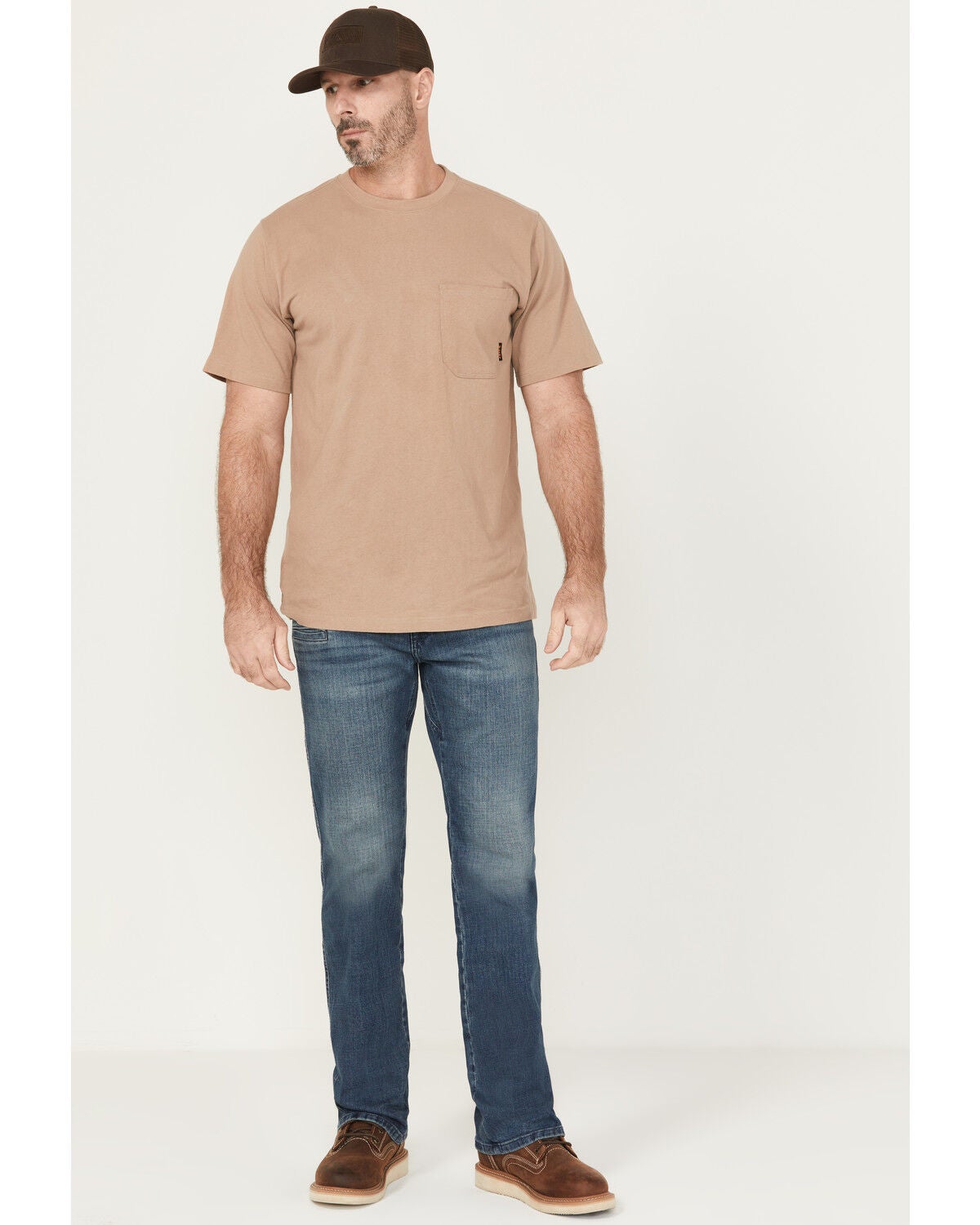 Hawx Men's Heritage Medium Wash Denim Work Jeans, Medium Wash, hi-res