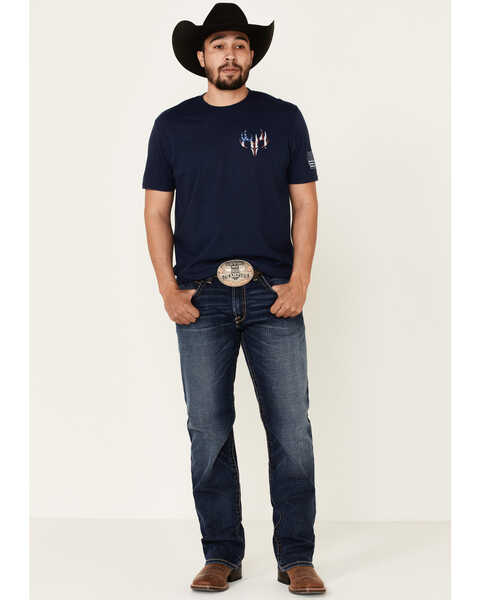 Image #3 - Buck Wear Men's Pack It Short Sleeve Graphic T-Shirt, Navy, hi-res