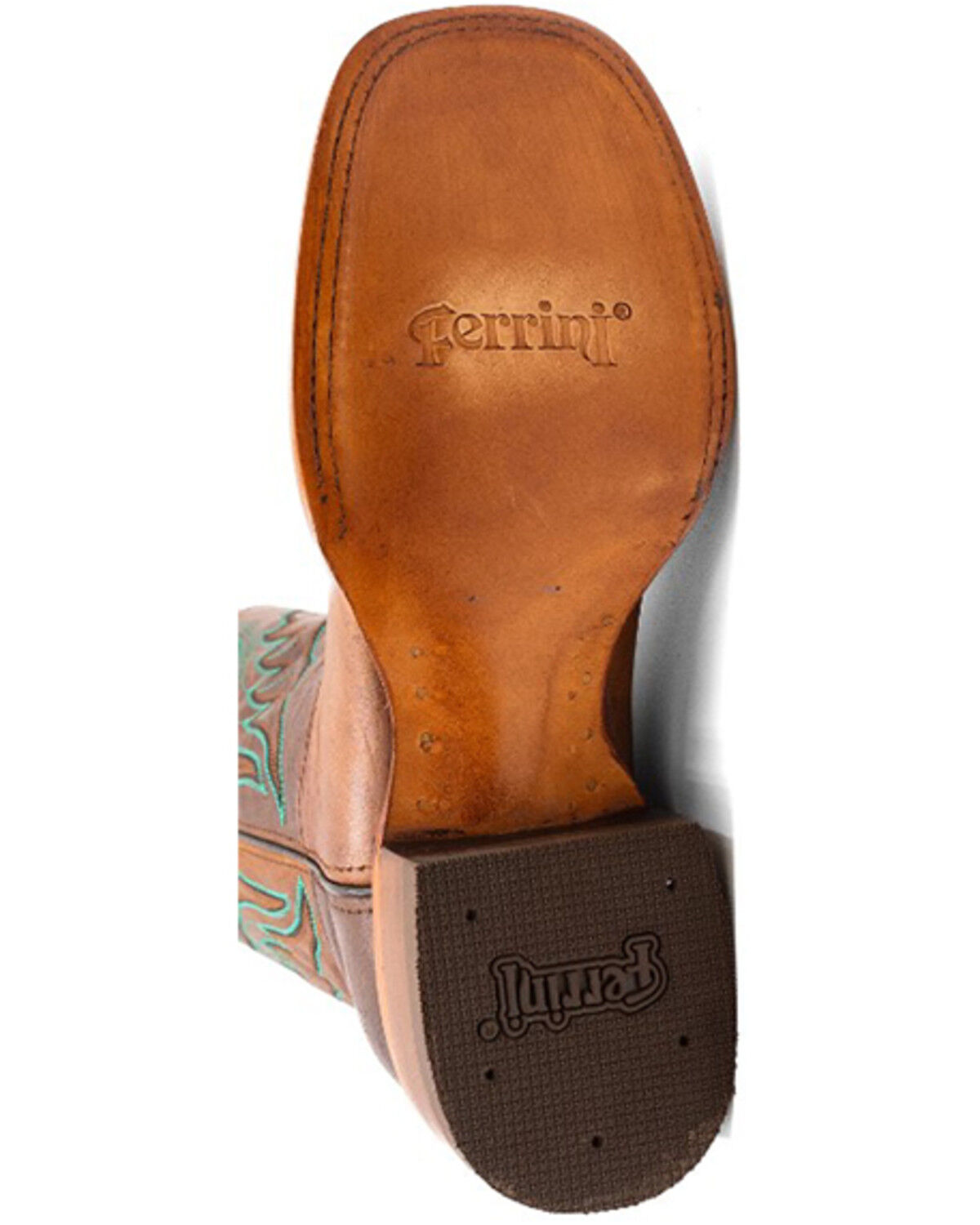 Image #7 - Ferrini Men's Beau Tall Western Boots - Broad Square Toe, Honey, hi-res