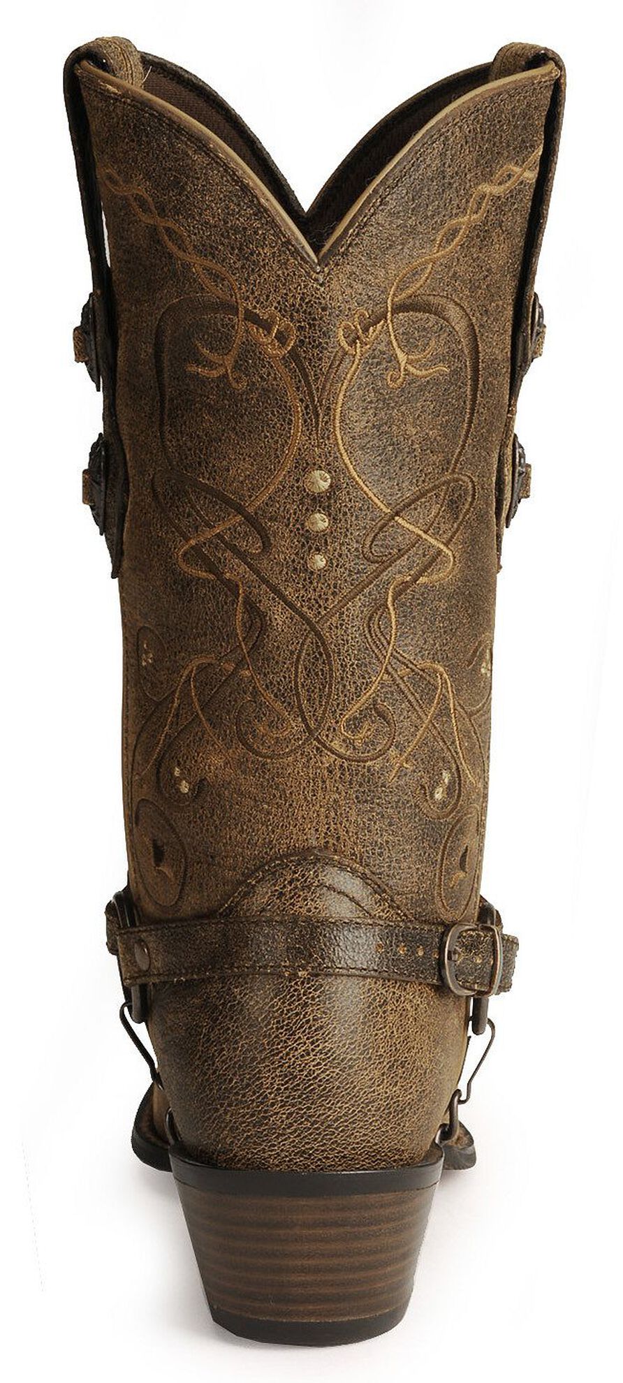 Image #14 - Durango Women's Crush Heart Harness Boots - Snip Toe, Brown, hi-res