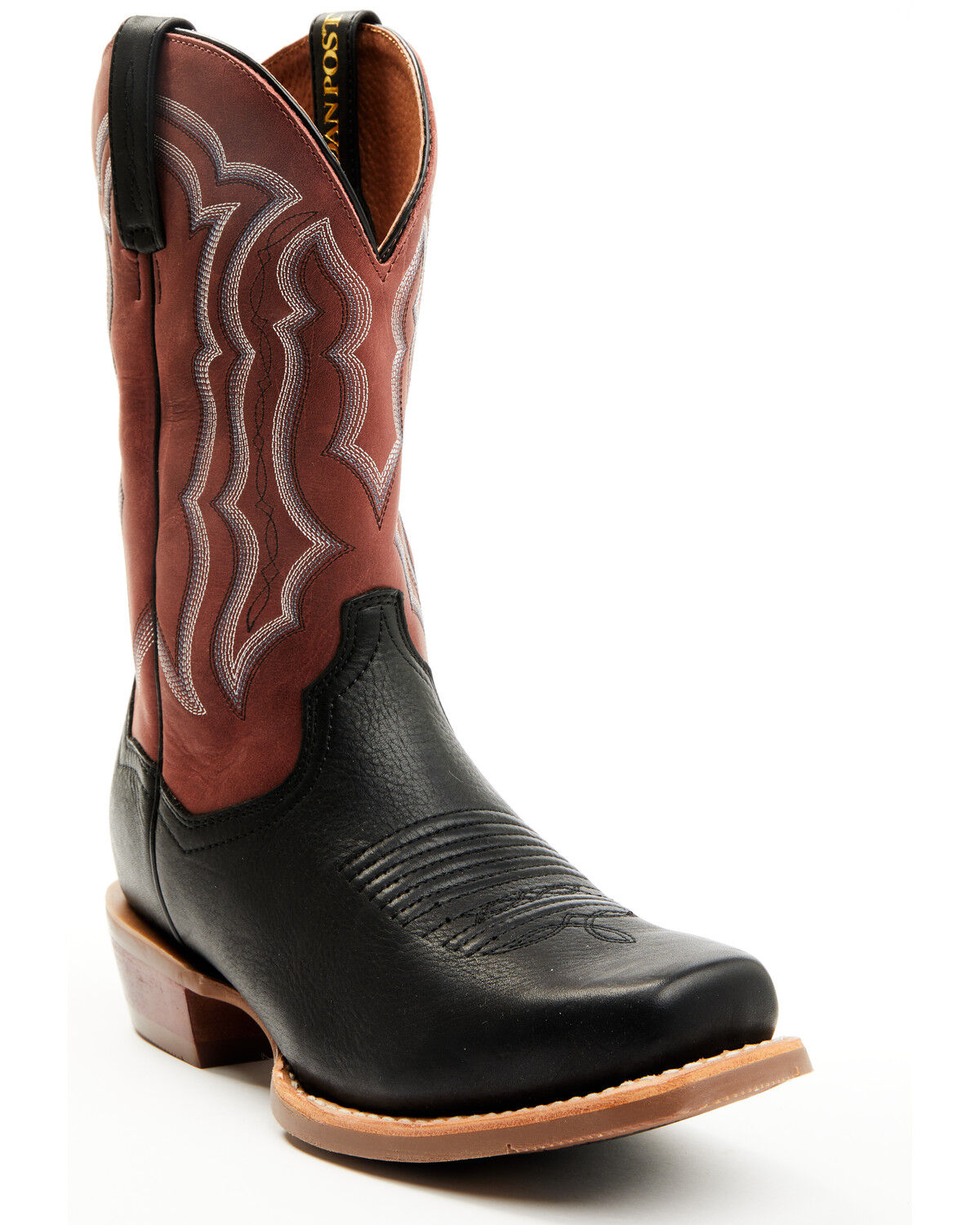 Image #1 - Dan Post Men's Creed Western Boots - Square Boots, Black, hi-res