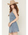Image #2 - Shyanne Women's Gale Embellished Denim Mini Dress, Medium Wash, hi-res