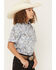 Image #2 - Cody James Boys' Ryder Paisley Print Short Sleeve Snap Western Shirt, Cream, hi-res