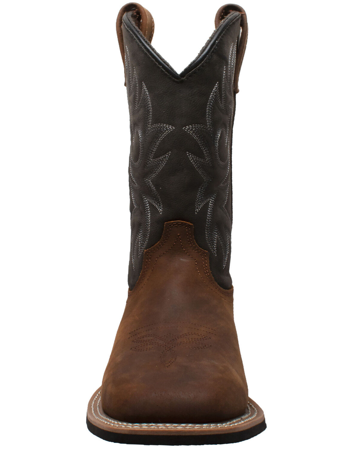Image #4 - Ad Tec Men's Brown Western Work Boots - Soft Toe, Brown, hi-res