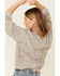 Peach Love Women's Grey Leopard Print Textured Sweatshirt , Grey, hi-res