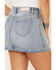 Rock & Roll Denim Women's Front Seam Detail Denim Skirt, Blue, hi-res