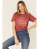 Image #1 - Ali Dee Women's God Bless Cowgirls Graphic Tee, Rust Copper, hi-res