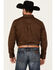 Image #4 - RANK 45&reg; Men's Trench Jacquard Geo Print Long Sleeve Button-Down Stretch Western Shirt, Black, hi-res