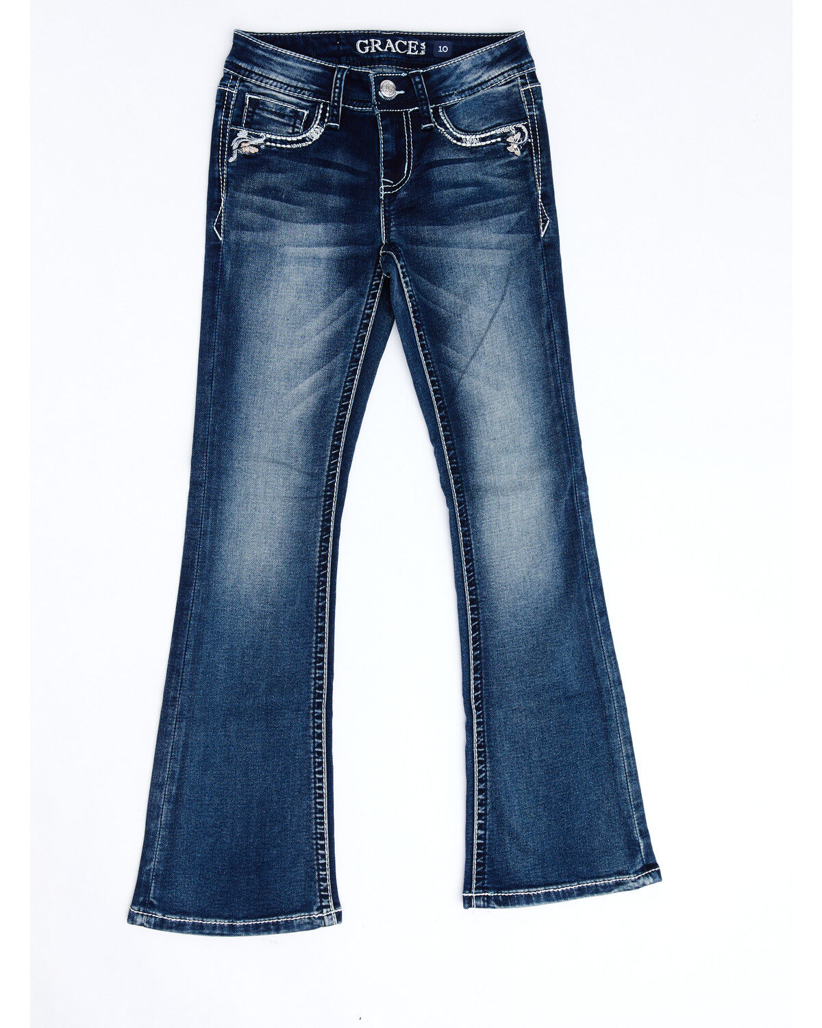 girls embellished jeans