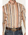 Image #3 - RANK 45® Men's Durango Southwestern Striped Print Long Sleeve Button-Down Stretch Western Shirt, Tan, hi-res