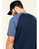 Hawx Men's Navy Midland Short Sleeve Baseball Work T-Shirt - Big , Navy, hi-res