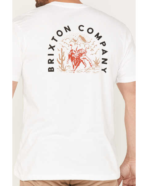 Brixton Men's West Graphic Short Sleeve Tailored T-Shirt, White, hi-res