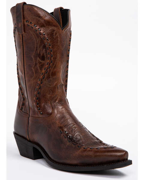 Laredo Men's Laramie Western Boots - Snip Toe, Rust, hi-res