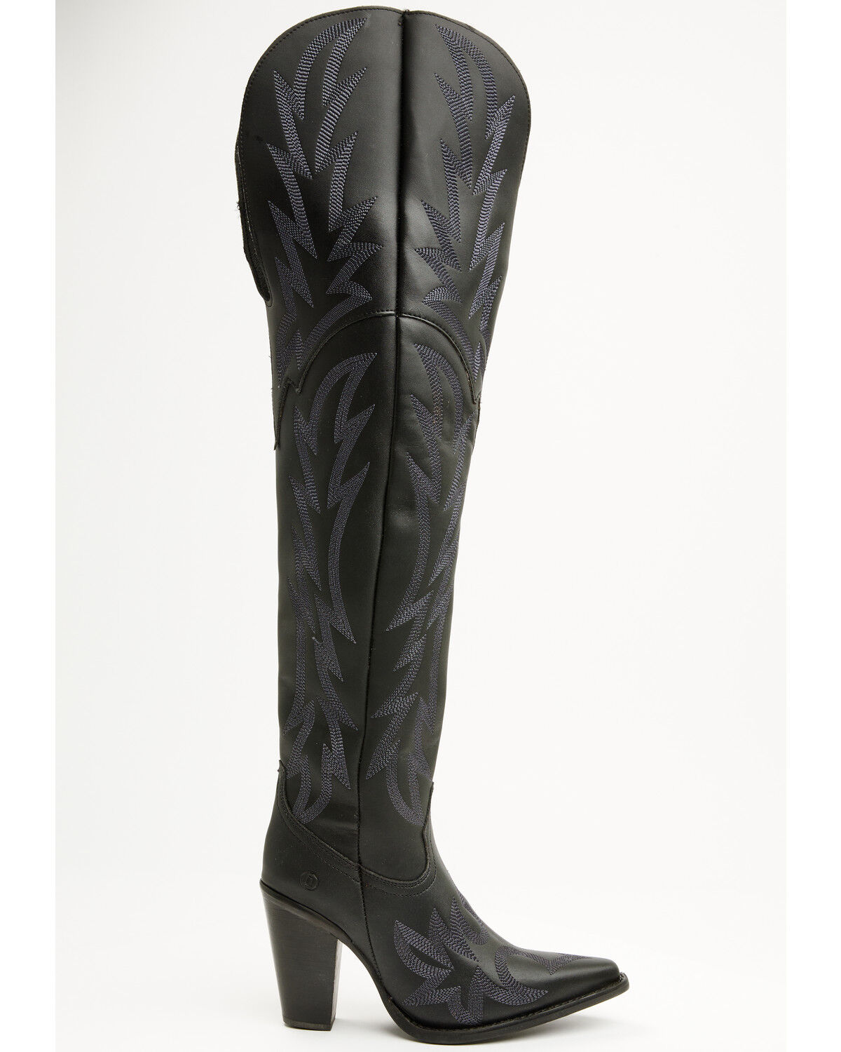 Image #2 - Dingo Women's Diva Over The Knee Tall Western Boots - Snip Toe, Black, hi-res
