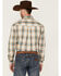 Image #4 - Roper Men's Saddle Large Plaid Print Long Sleeve Button Down Western Shirt , Tan, hi-res