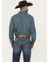 Image #4 - Cinch Men's Printed Long Sleeve Button-Down Western Shirt, Blue, hi-res