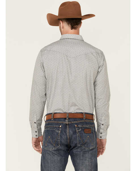 Image #4 - Cody James Men's Landmark Southwestern Print Long Sleeve Snap Western Shirt , Grey, hi-res