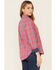 Flag & Anthem Women's Meriden Multi Plaid Long Sleeve Button-Down Western Core Shirt , Pink, hi-res