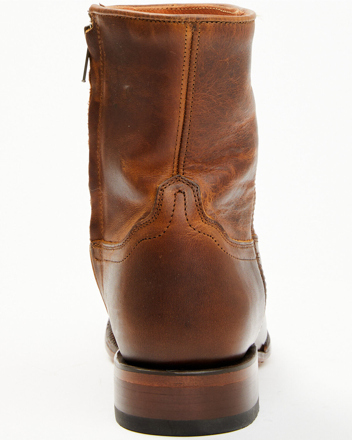 Image #5 - Moonshine Spirit Men's Pancho 8" Zipper Western Boot - Round Toe, Brown, hi-res