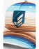 Image #2 - RANK 45® Women's Serape Stripe Embroidered Logo Mesh Back Ball Cap, Turquoise, hi-res