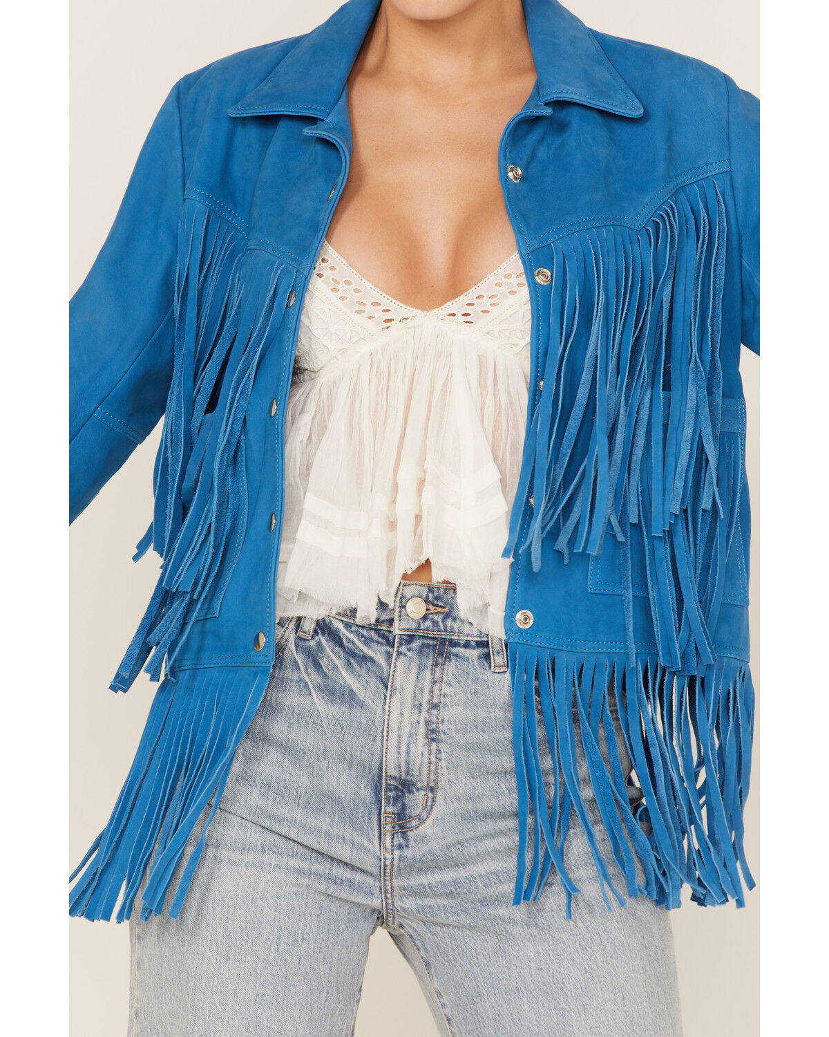 Image #4 - Understated Leather Women's Leather Fringe Jacket, , hi-res