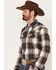 Cody James Men's Cabin Fever Long Sleeve Snap Western Flannel Shirt, Cream, hi-res