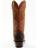 Image #5 - Lucchese Men's Exotic Shark Cowhide Western Boots - Square Toe , Brown, hi-res