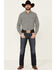 Image #2 - Cody James Men's Alyssum Floral Print Long Sleeve Snap Western Shirt , Black, hi-res
