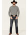 Image #2 - Cody James Men's Alyssum Floral Print Long Sleeve Snap Western Shirt, Black, hi-res