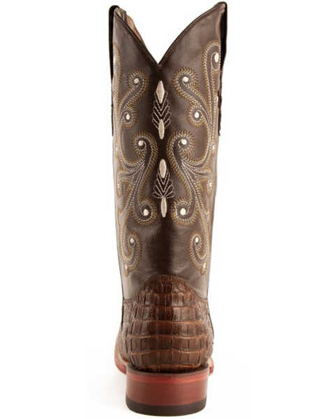 Image #10 - Ferrini Men's Caiman Croc Print Western Boots - Broad Square Toe, Rust, hi-res