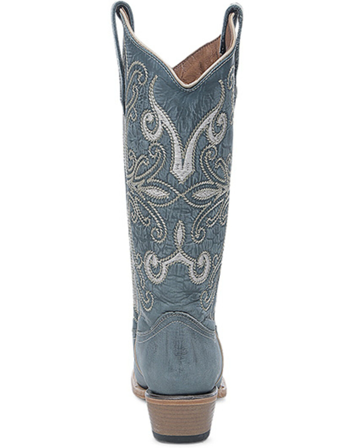 Image #4 - Corral Women's Embroidered Western Boots - Snip Toe, Blue, hi-res