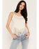 Image #1 - Idyllwind Women's Briarwick Embroidered Fringe Sleeveless Tank Top, Cream, hi-res