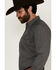 Image #2 - Gibson Trading Co Men's Northern Light Geo Print Long Sleeve Snap Western Shirt, Black, hi-res