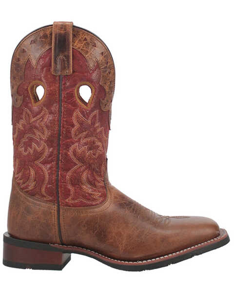 Image #2 - Laredo Men's Ross Western Boots - Broad Square Toe, Brown, hi-res