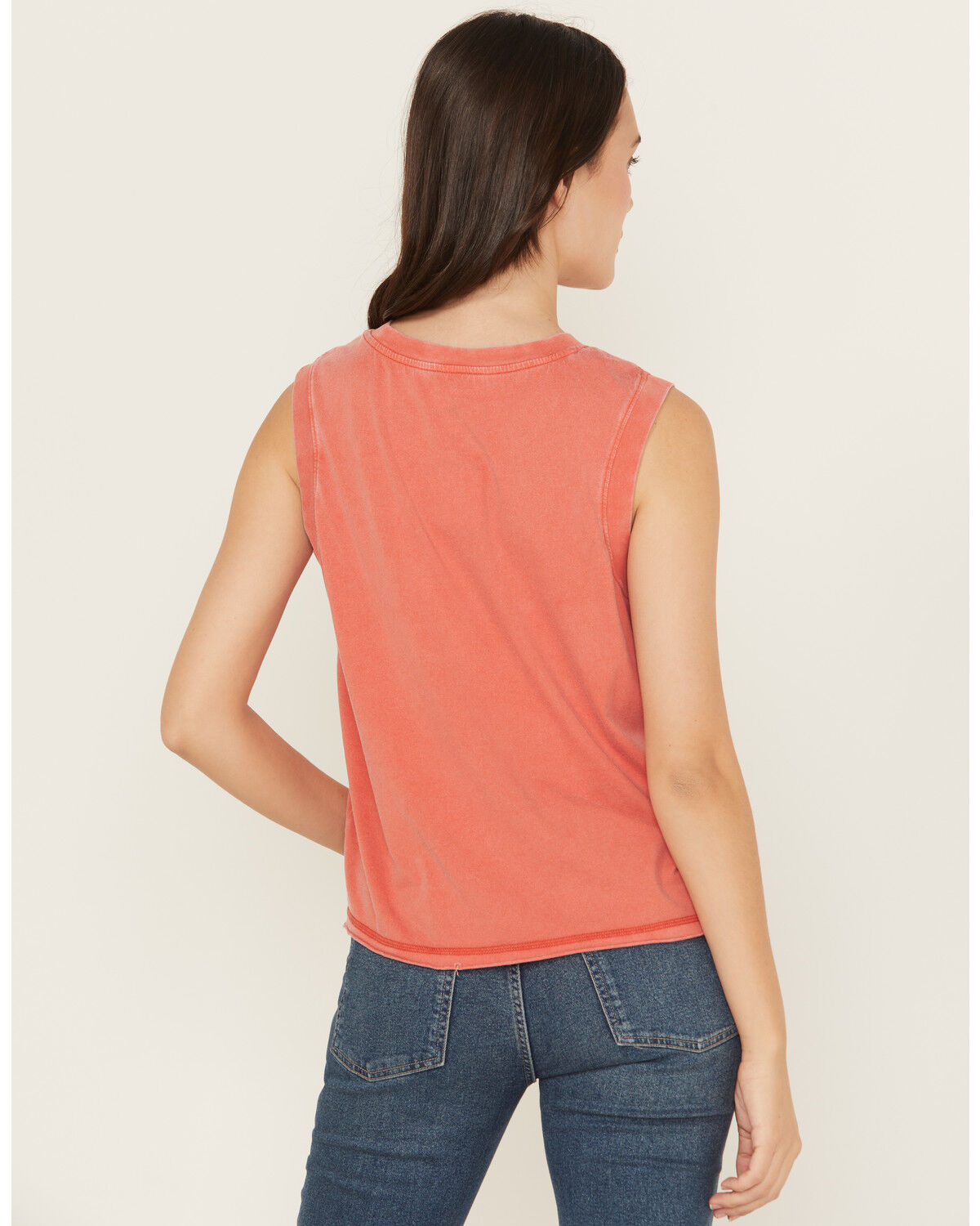 Image #4 - Ariat Women's Desert Club Sleeveless Graphic Tank Top, Rust Copper, hi-res