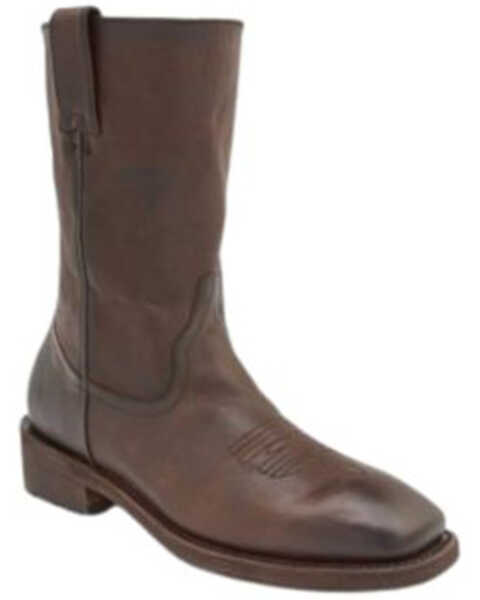 Image #1 - Frye Men's Nash Roper Boots - Square Toe , Chocolate, hi-res