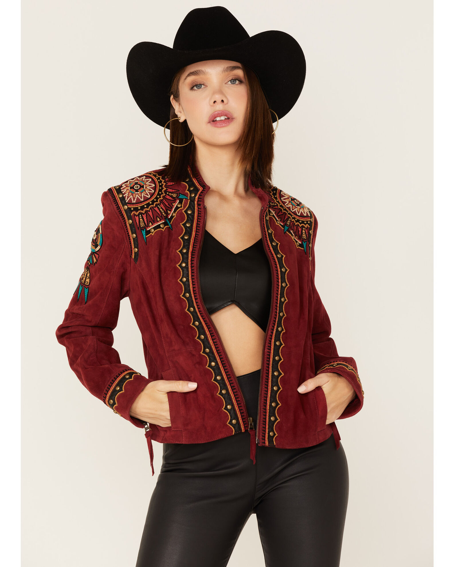 Leather ranch cheap jacket