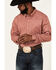 Image #3 - RANK 45® Men's Mash Up Floral Geo Print Long Sleeve Button-Down Western Shirt, Medium Red, hi-res