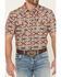 Image #3 - RANK 45® Men's Willow Creek Southwestern Print Short Sleeve Snap Performance Western Shirt, Tan, hi-res