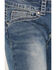 Image #2 - Shyanne Girls' Medium Wash Swirl Floral Embroidered Bootcut Stretch Denim Jeans, Blue, hi-res