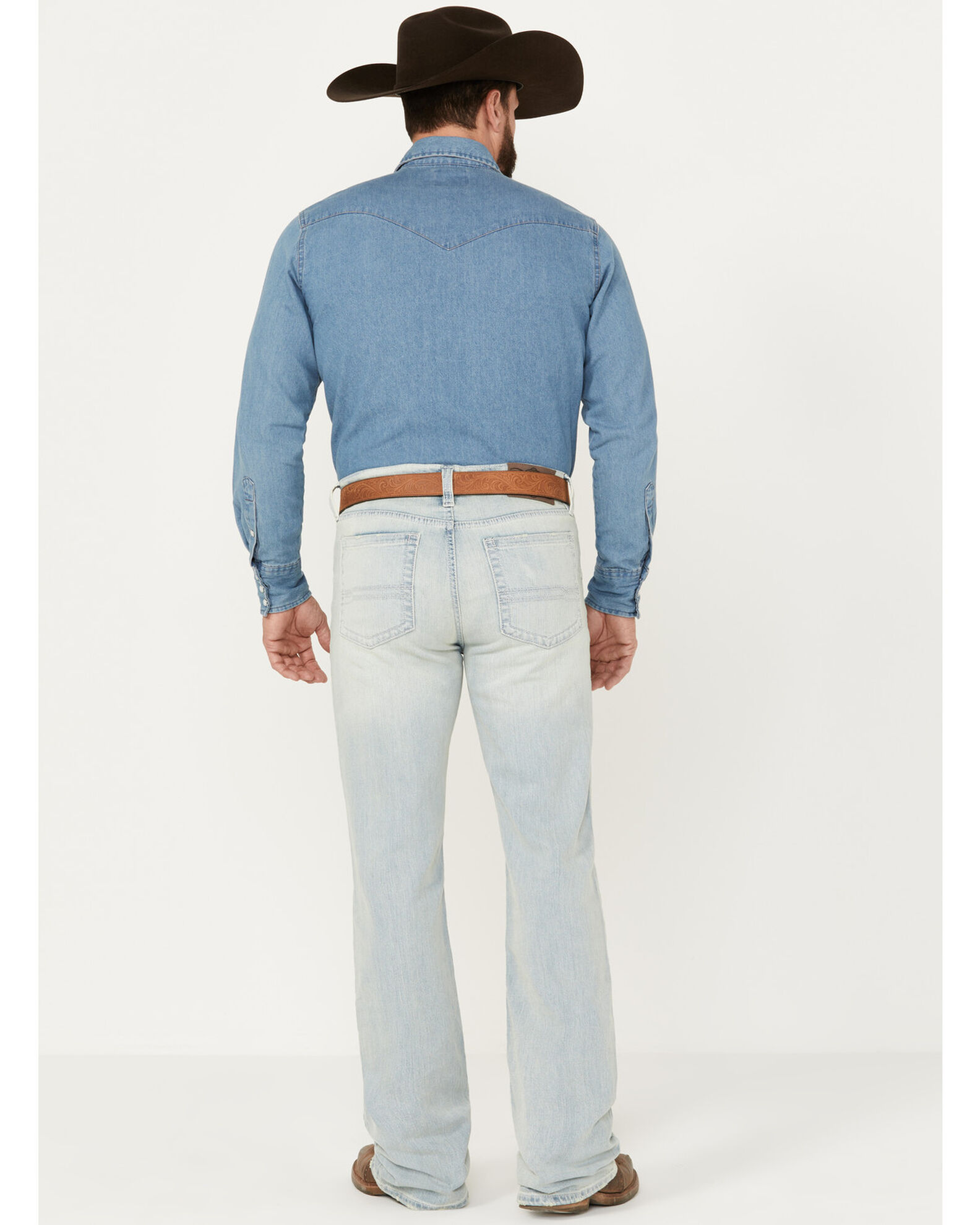 Cody James Men's Pioneer Light Wash Slim Bootcut Stretch