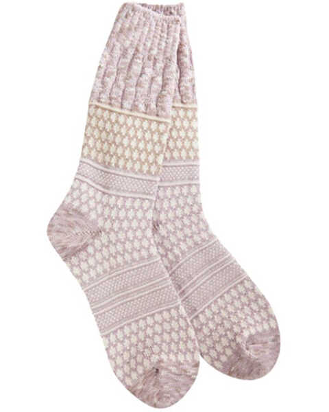 World's Softest Women's Nirvana Multi Socks, Purple, hi-res